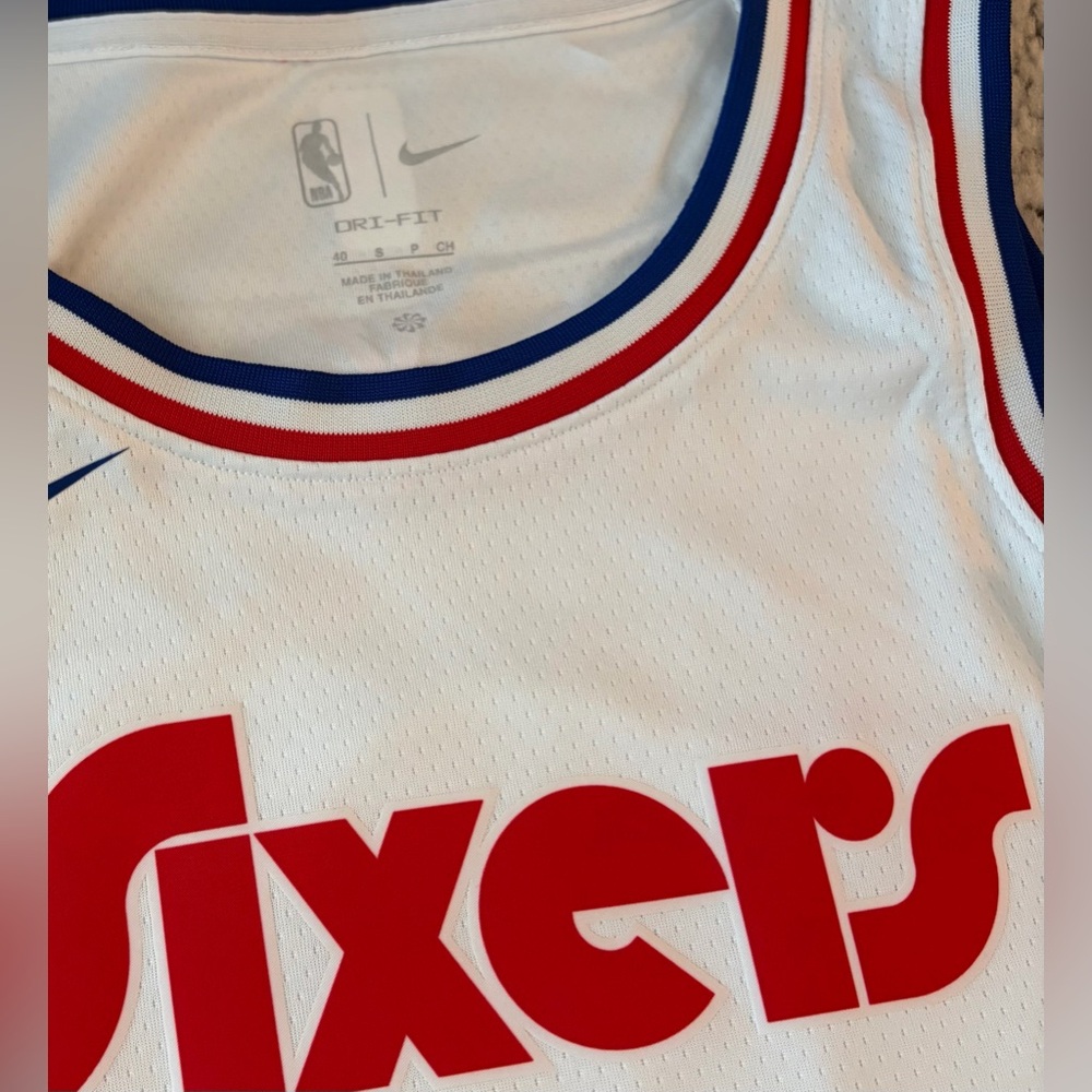 Nike Authentic Philadelphia 76ers Sixers NBA Tyrese Maxey #0 Jersey Men’s Sz: S - Picture 5 of 9